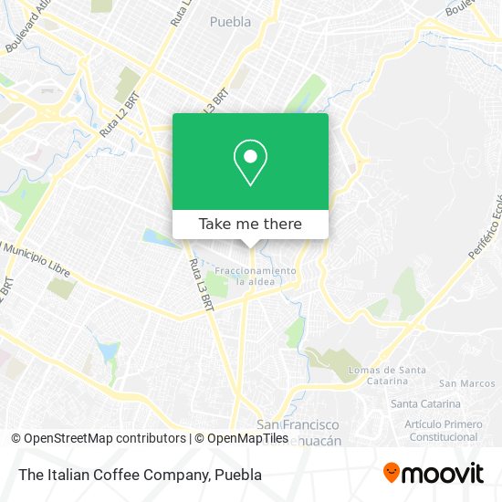 Mapa de The Italian Coffee Company