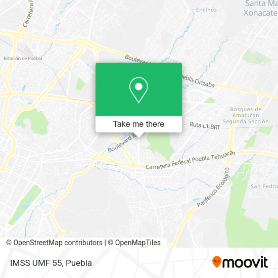 Mapa de IMSS UMF 55