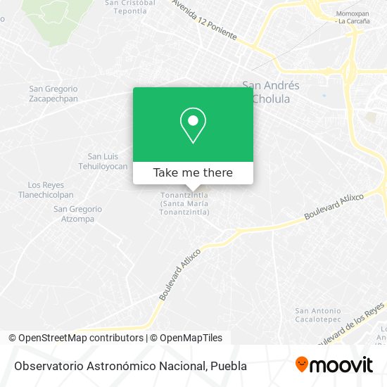 Observatorio Astronómico Nacional map