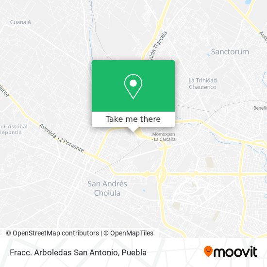 Fracc. Arboledas San Antonio map