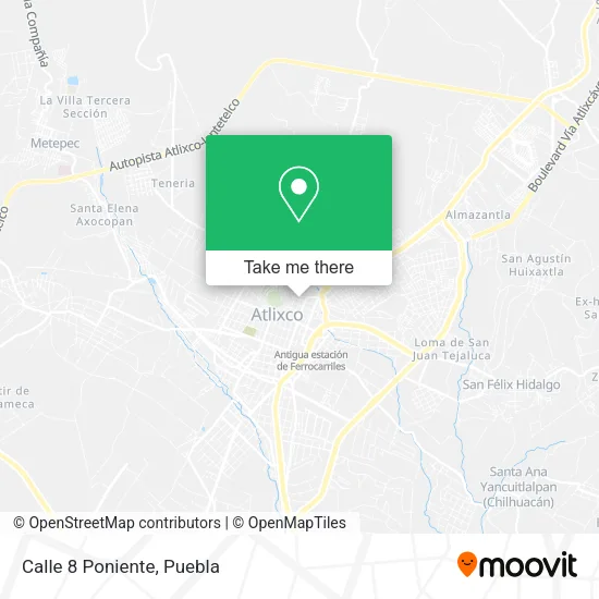 Calle 8 Poniente map