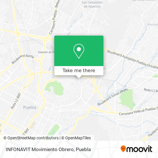 INFONAVIT Movimiento Obrero map
