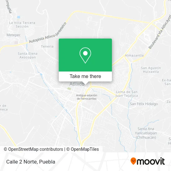 Calle 2 Norte map