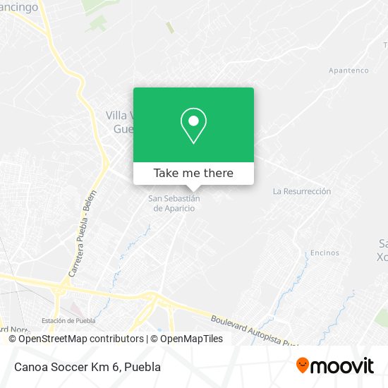 Canoa Soccer Km 6 map