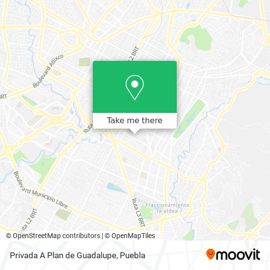 Privada A Plan de Guadalupe map