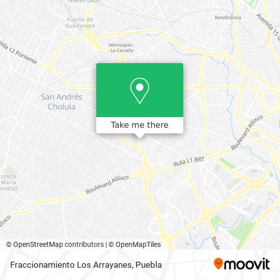 Mapa de Fraccionamiento Los Arrayanes