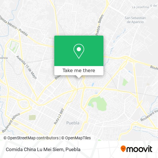 Comida China Lu Mei Siem map