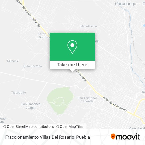 Mapa de Fraccionamiento Villas Del Rosario