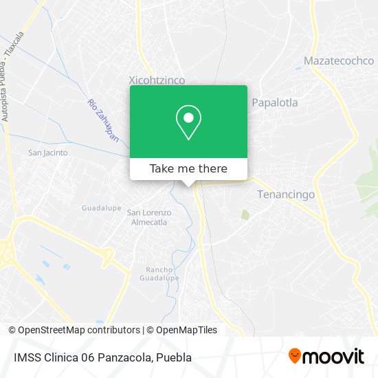 Mapa de IMSS Clinica 06 Panzacola