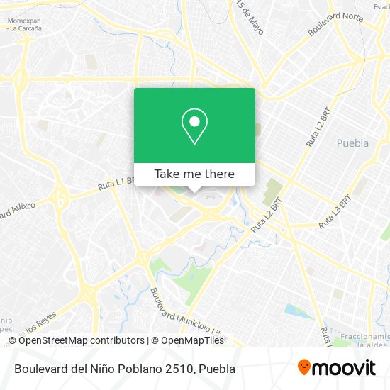Boulevard del Niño Poblano 2510 map