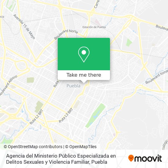 Agencia del Ministerio Público Especializada en Delitos Sexuales y Violencia Familiar map