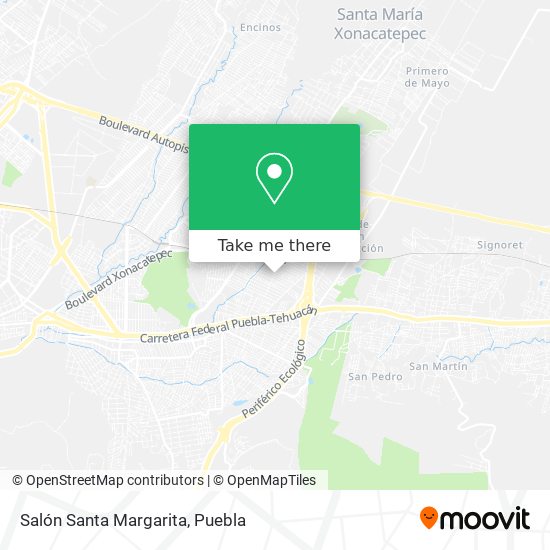 Mapa de Salón Santa Margarita
