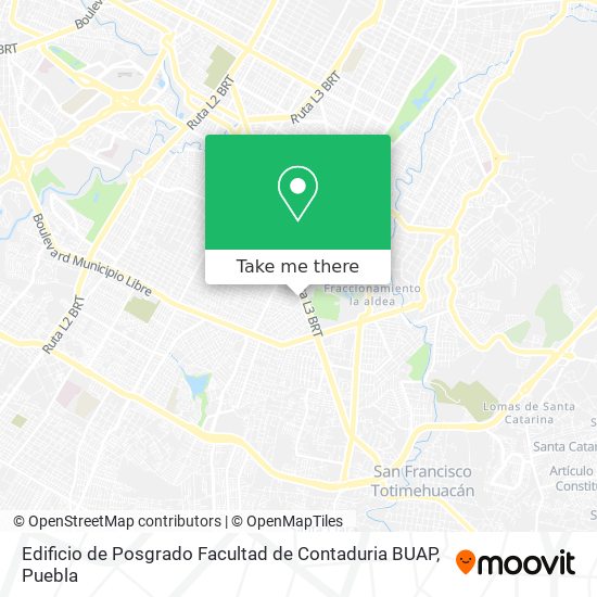 Edificio de Posgrado Facultad de Contaduria BUAP map