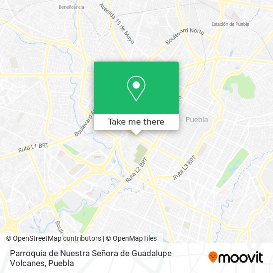 Parroquia de Nuestra Señora de Guadalupe Volcanes map