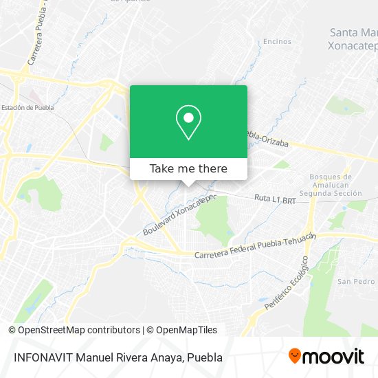 Mapa de INFONAVIT Manuel Rivera Anaya