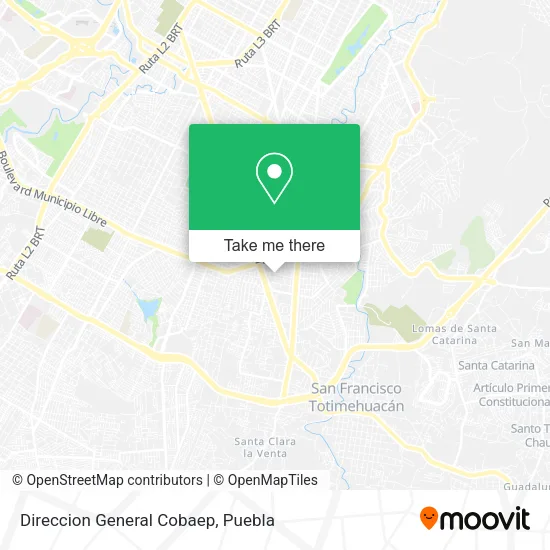 Direccion General Cobaep map