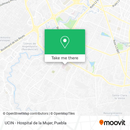 UCIN - Hospital de la Mujer map