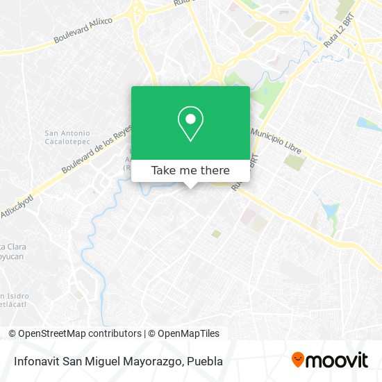 Infonavit San Miguel Mayorazgo map