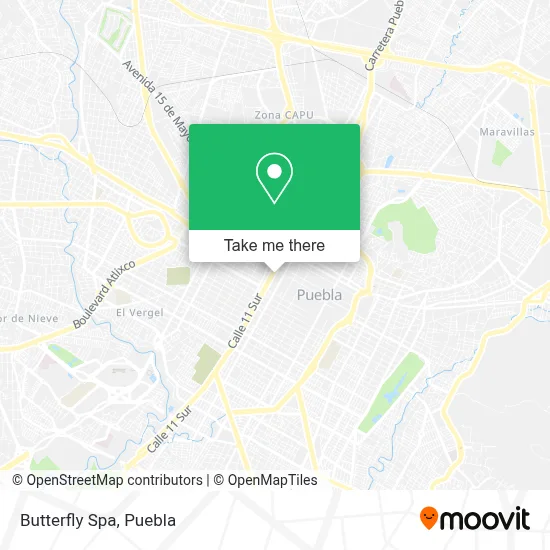 Spa Butterfly map
