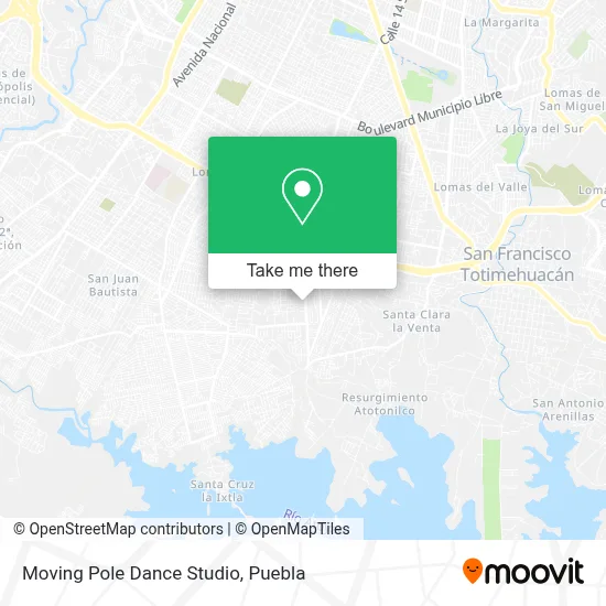 Moving Pole Dance Studio map