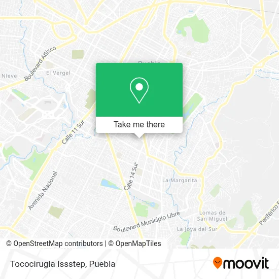 Tococirugía Issstep map