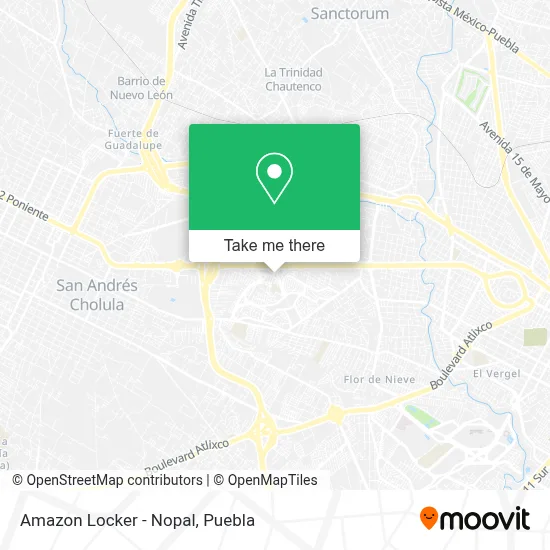Amazon Locker - Nopal map