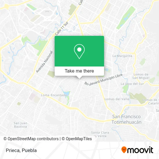 Prieca map