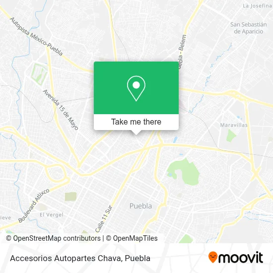 Accesorios Autopartes Chava map