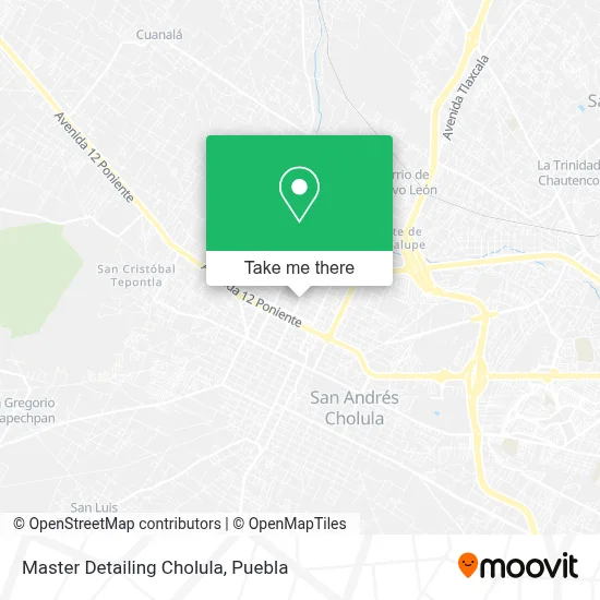Master Detailing Cholula map