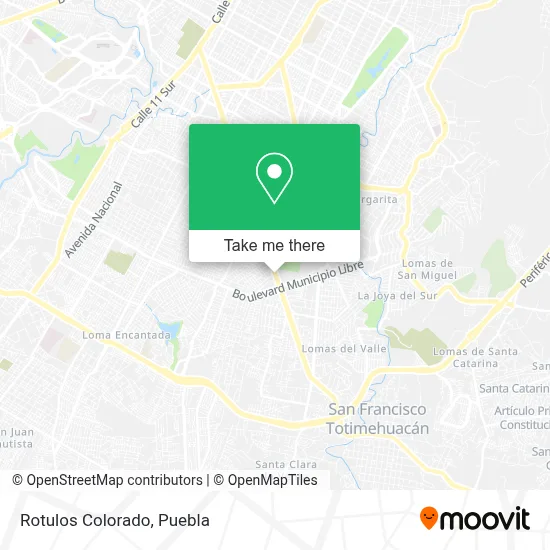 Rotulos Colorado map
