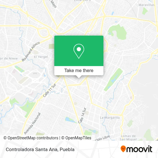 Controladora Santa Ana map