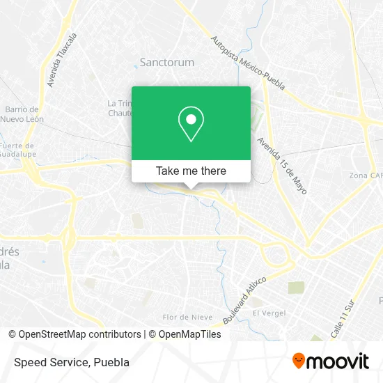 Speed Service map