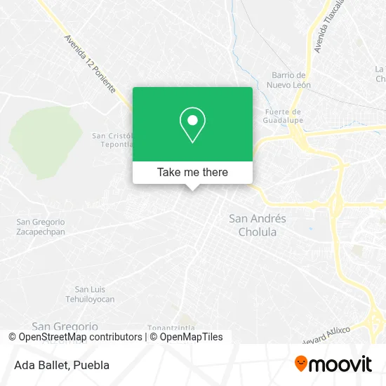 Ada Ballet map