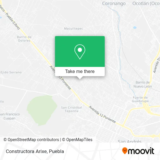 Constructora Arixe map