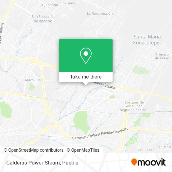 Calderas Power Steam map