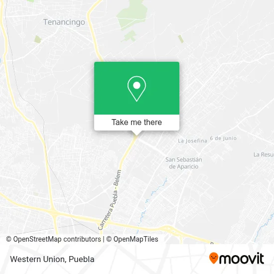Western Union map