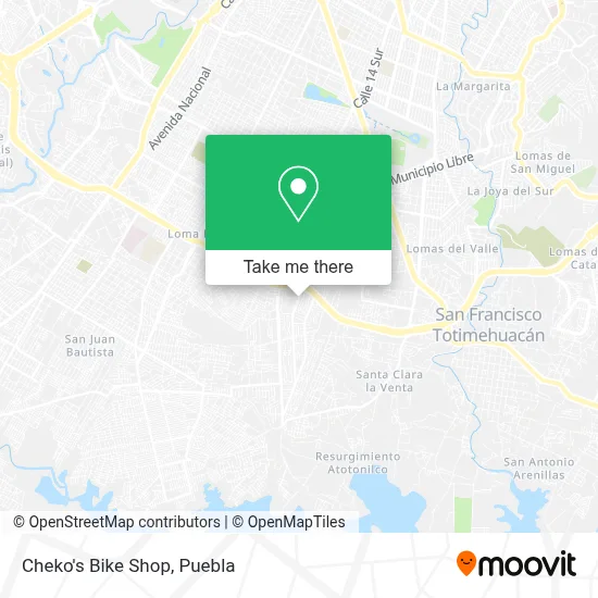 Cheko's Bike Shop map