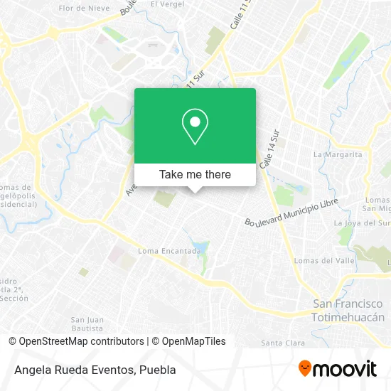 Angela Rueda Eventos map