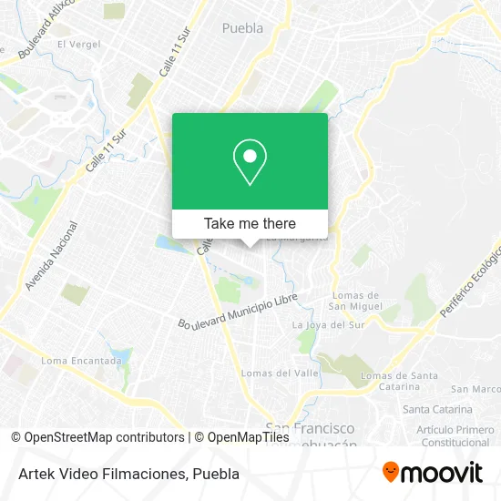 Artek Video Filmaciones map