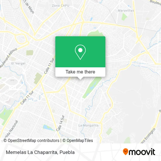 Memelas La Chaparrita map