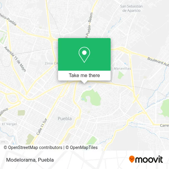 Modelorama map