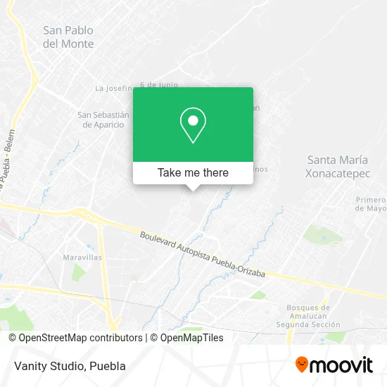 Vanity Studio map