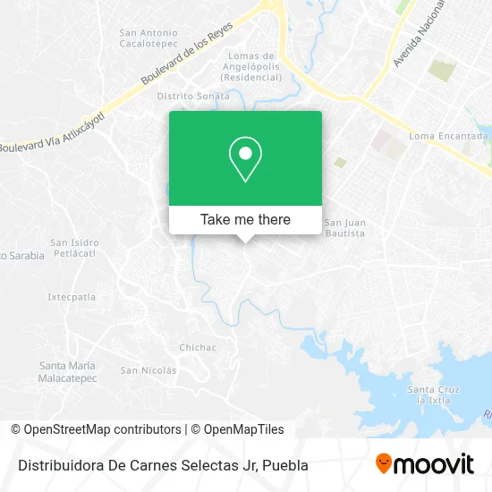 Distribuidora De Carnes Selectas Jr map
