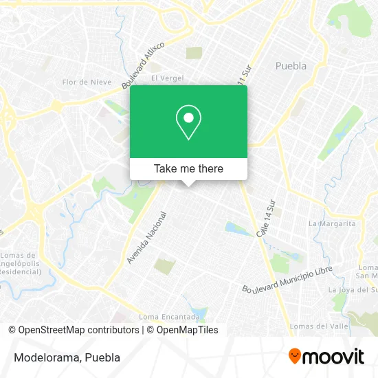 Modelorama map