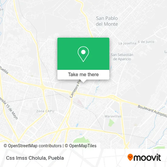 Css  Imss Cholula map