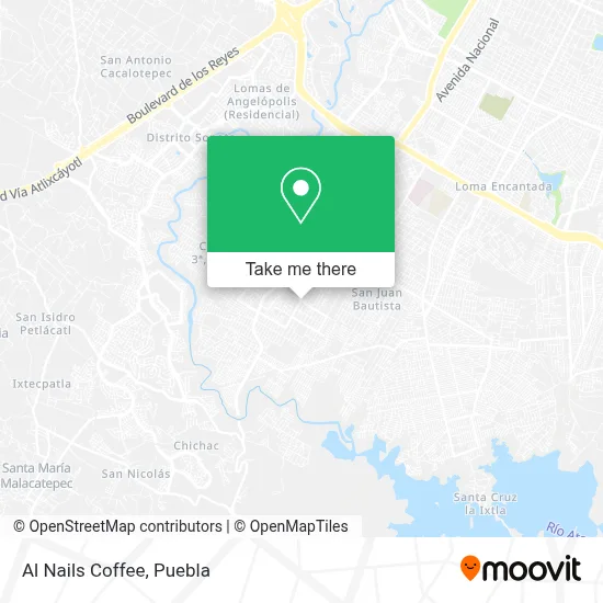 Al Nails Coffee map