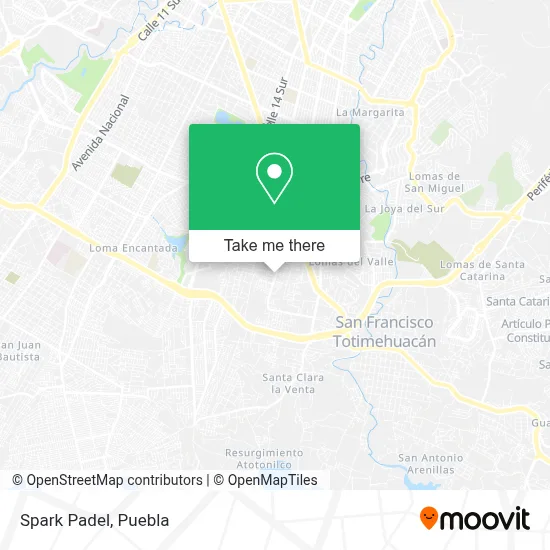 Spark Padel map