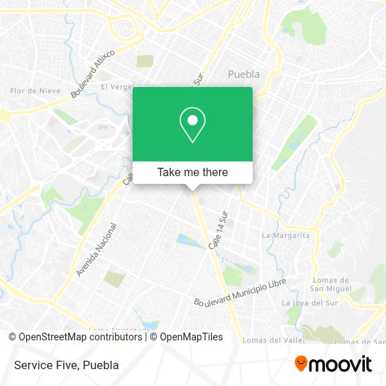 Service Five map