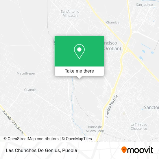 Las Chunches De Genius map