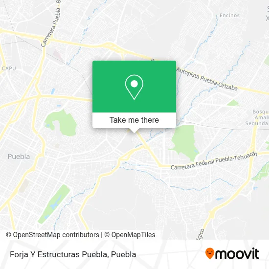 Forja Y Estructuras Puebla map